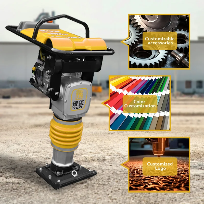 Jumping Jack Tamper Rammer Machine Vibrating Tamping Rammer Road Impact rammer