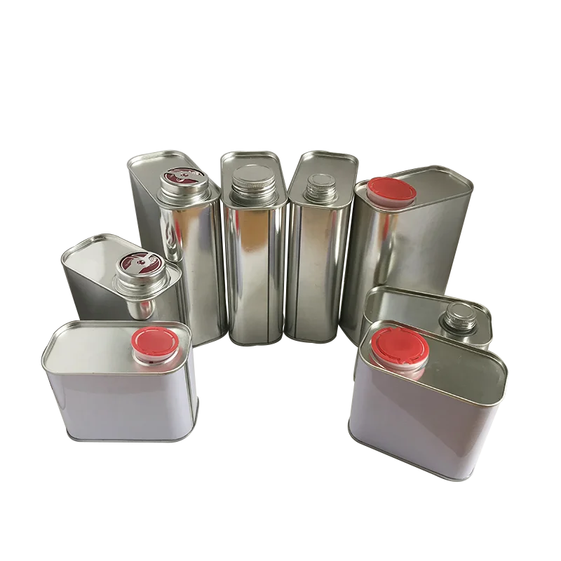 1L empty square metal jerry oil tin can for motor oil brake cleaner car oil engine fluid paint