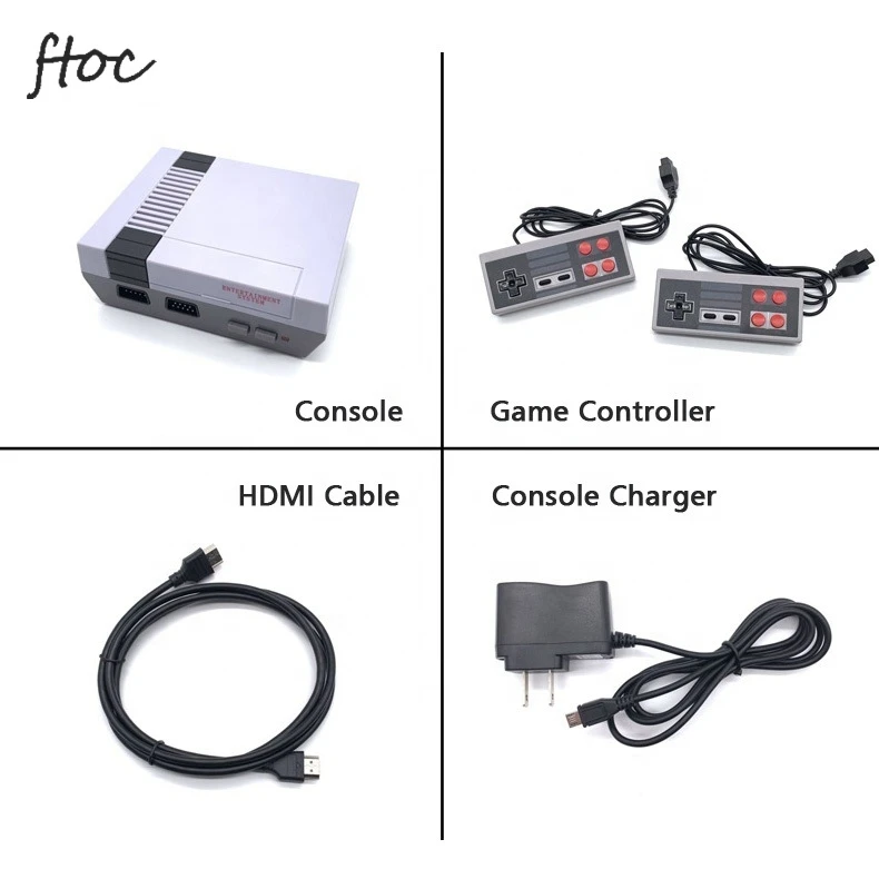 Mini Classic N E S TV Game Console Support TF Card 8 Bit Retro Video Game Console Built-In 621 Games HD Handheld Gaming Player