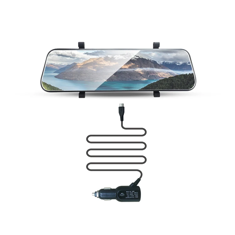 Mirror dual lens car camera recorder 2K+1080p 10inch screen sony sensor dvr
