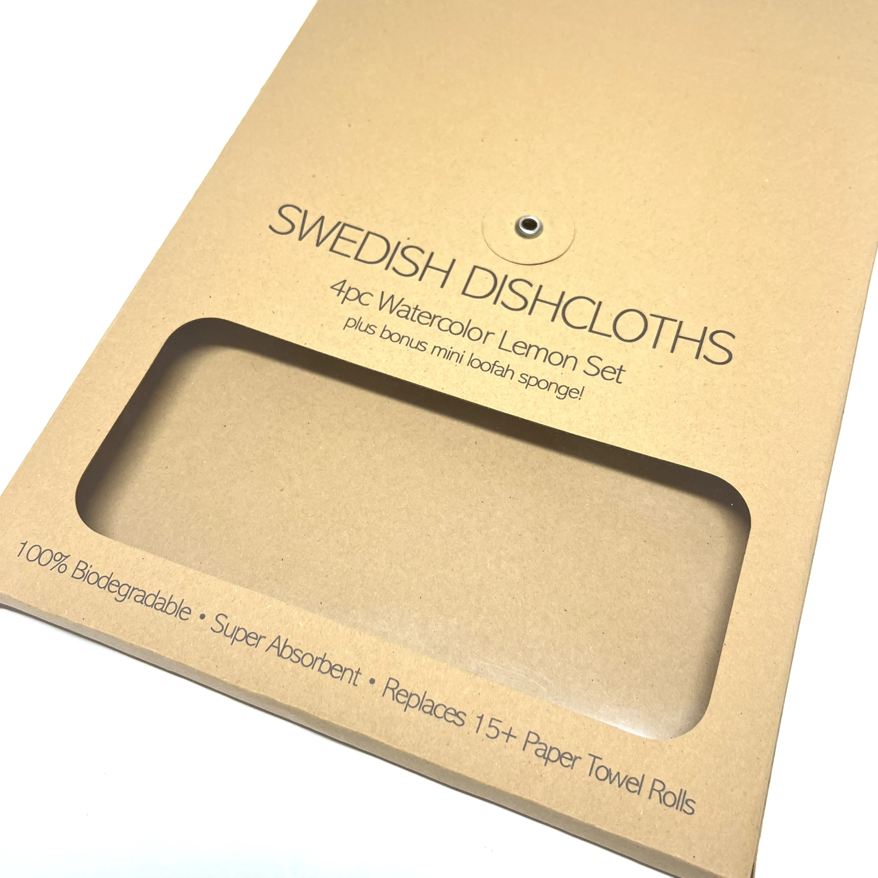 Bio-degradable Kraft Paper Envelopes Custom Socks Apparels Packaging Envelope packaging shipping boxes With PVC Window