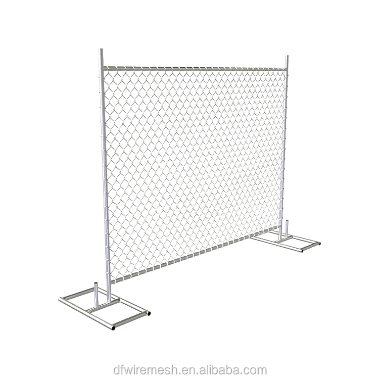 1.83*3.65m American Galvanized Temp Femce Construction Chain Link Panel Temporary Fencing