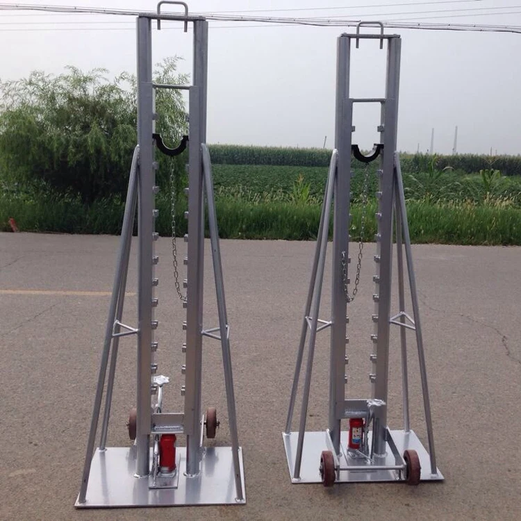 Cable Drum Jacks are designed for use with large capacity drums and feature a multi position sliding carriage for maximum