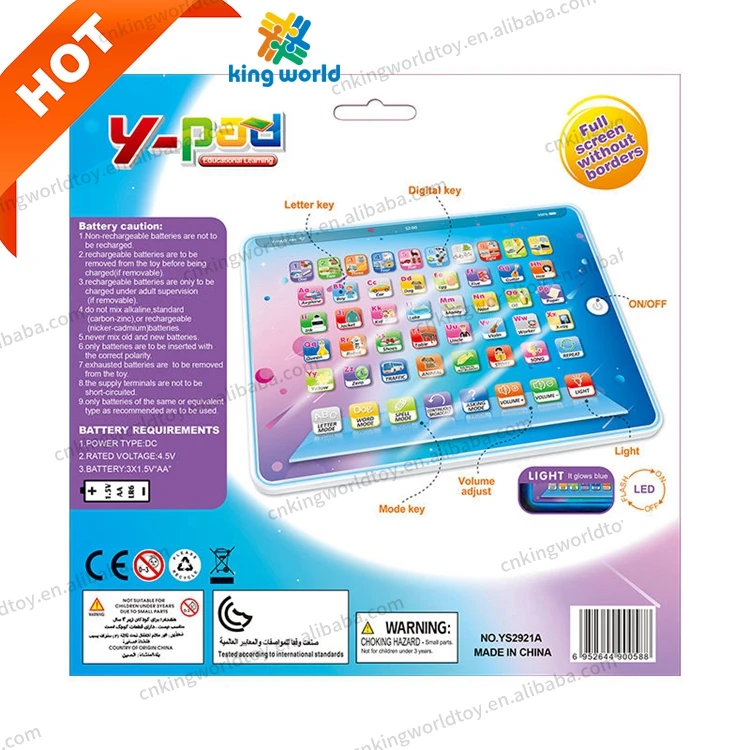 Early Child Development Toy with Number Learning, ABCs, Spelling, Melodies Educational Toy kids Learning Pad Fun Kids Tablet