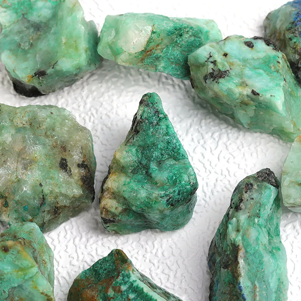 Wholesale natural African green gemstone phoenix turquoise raw aroma stone