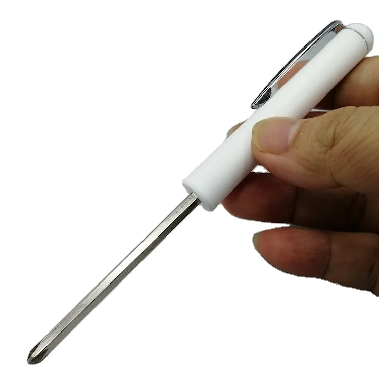 Slotted/phillips Promotional pocket screwdriver with magnet top