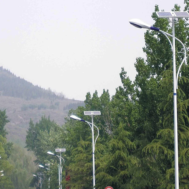 3m to 9m split solar light system dc 12v 100w solar post light with pole