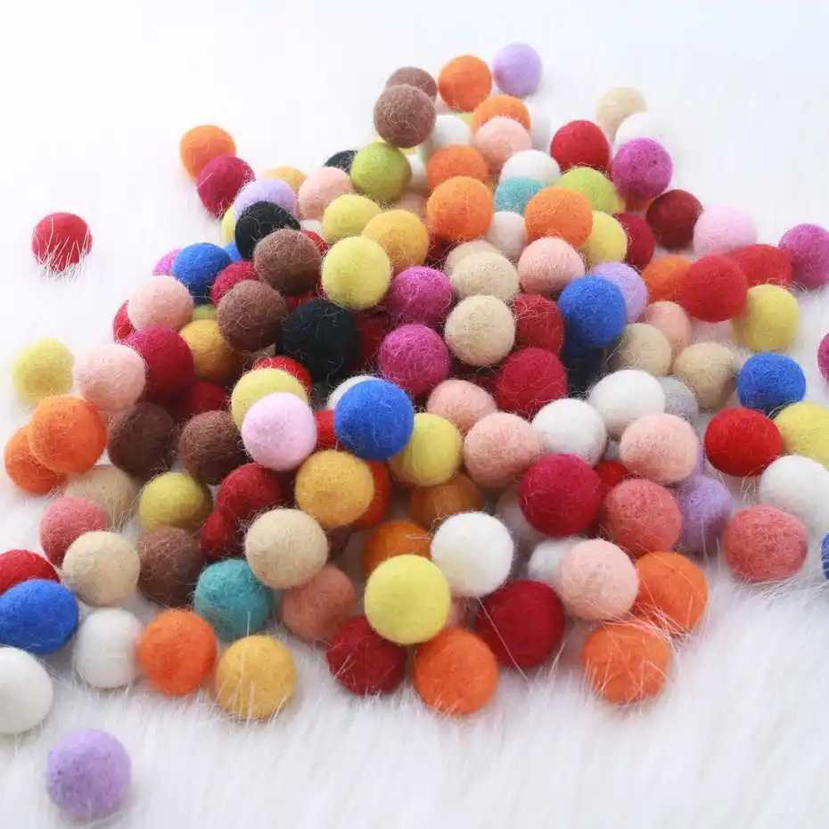 Handmade 100% Wool Felted Balls for Christmas decoration