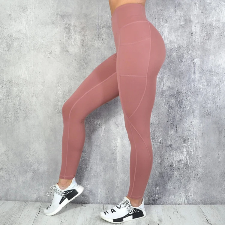 OpeActivewear Newest High Waisted Workout Leggings Nylon Spandex Tights Woman Yoga Pants With Pocket
