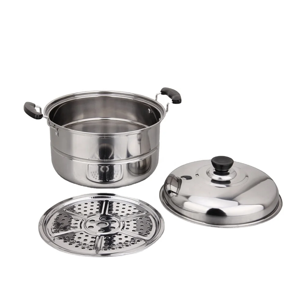 Cooking Pot and Frying Pan Newest Best Stainless Steel 2019 Cookware Sets Stainless Steel & Glass Lid Single & Sandwich Bottom