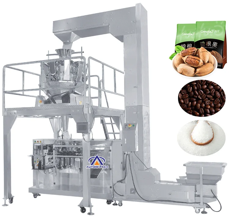 Global Market Beans Granule Premade Zipper Bag Doypack Packing Machine