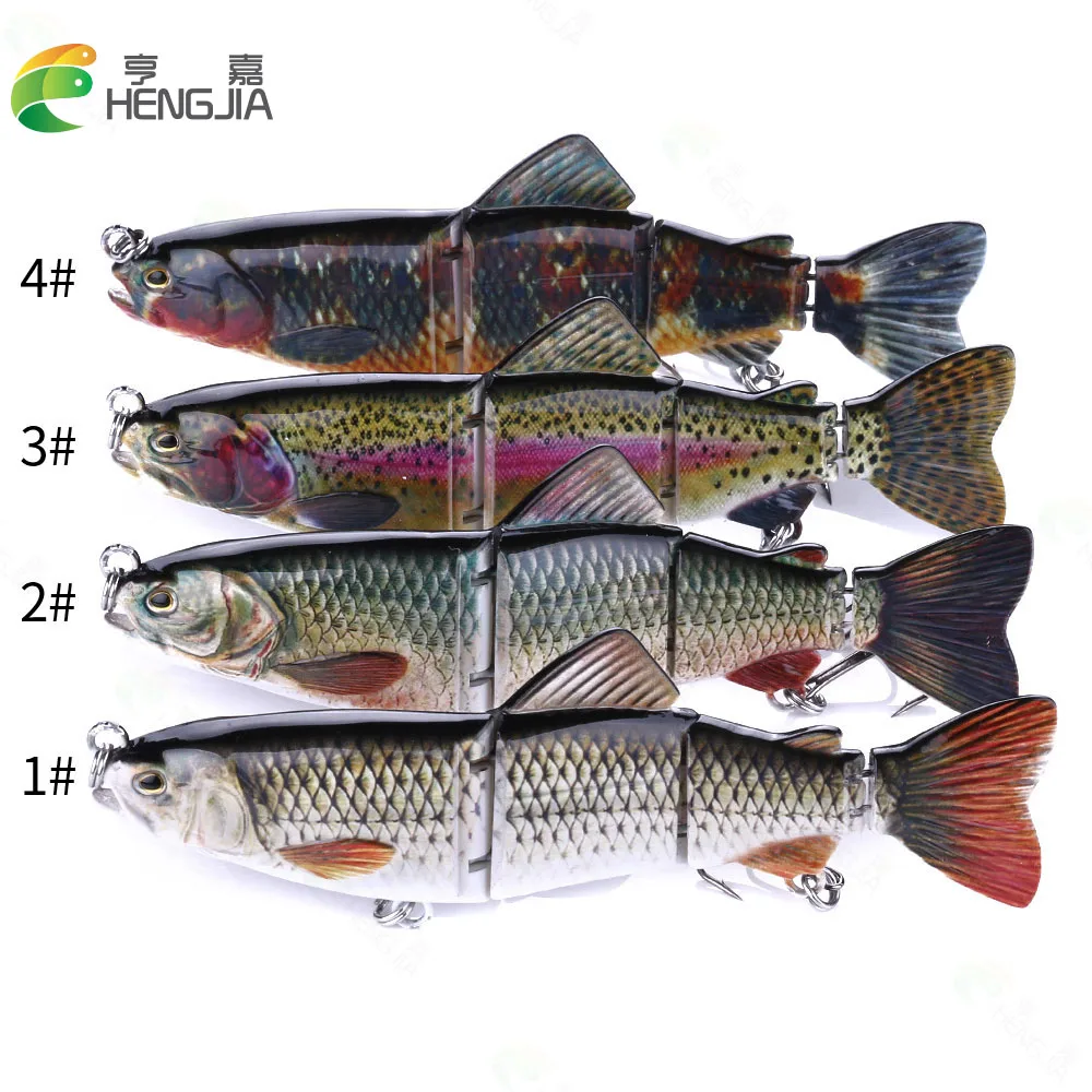 16cm 42g 4 Section Marine Boat Fishing Shore Fishing Throwing Bionic Fixture Multi Section Fish Swing Bait Fishing Bait