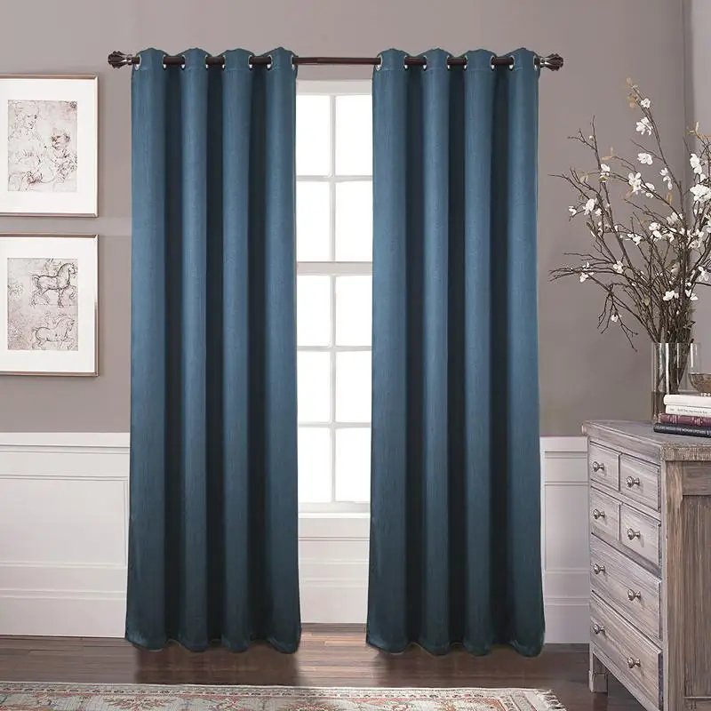 Wholesale Home Designer Blackout Fabric 100% Polyester Curtains Modern Fashion Curtain for the Living Room Blackout Window
