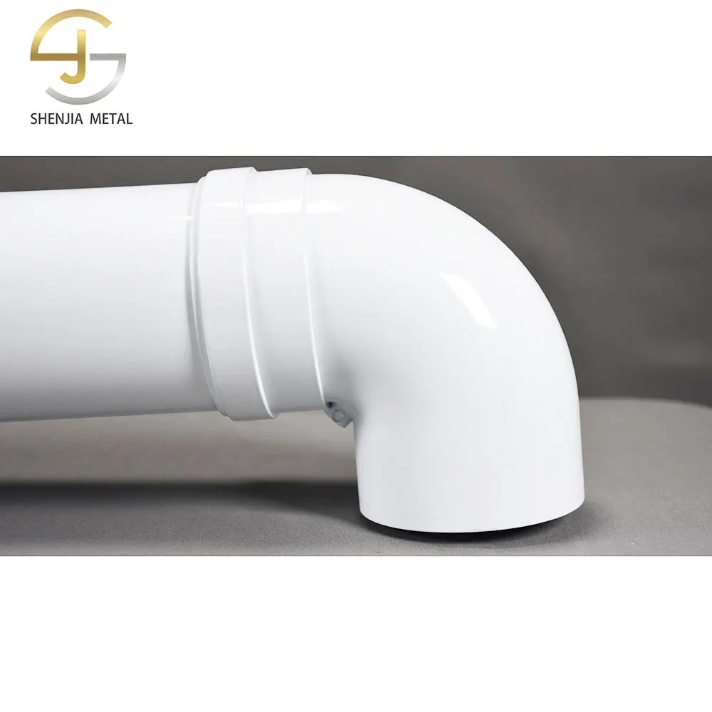 Aluminum exhaust pipe 100/60mm double-layer thickened wall hanging furnace chimney accessories