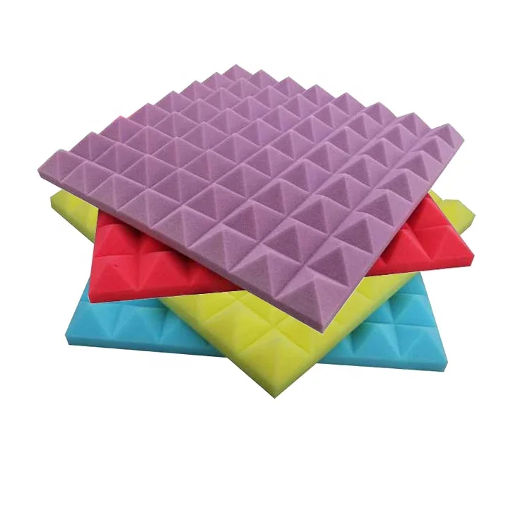 China Self Fireproof Sponge Acoustic Panel Studio Noise Sound Proof Panels Foam Acoustic