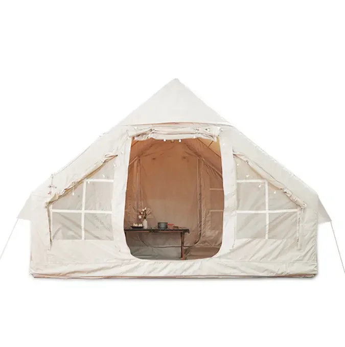 wholesale Inflatable Camping Tent With Pump Luxury Cabin Tent With Mesh Window And Doors