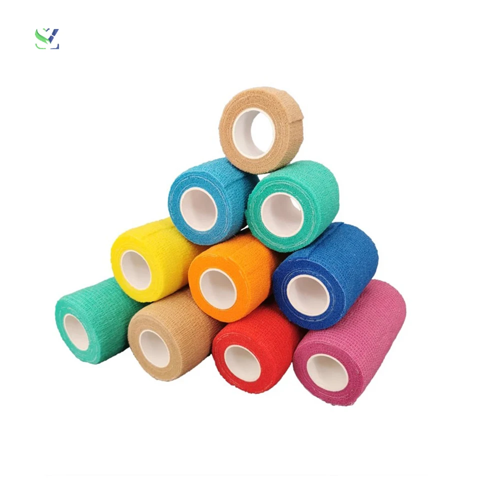 SZ Heavy-adhesive elastic bandage medical heavy duty elastic adhesive bandage for Sports Ankle Knee and Wrist Sprains