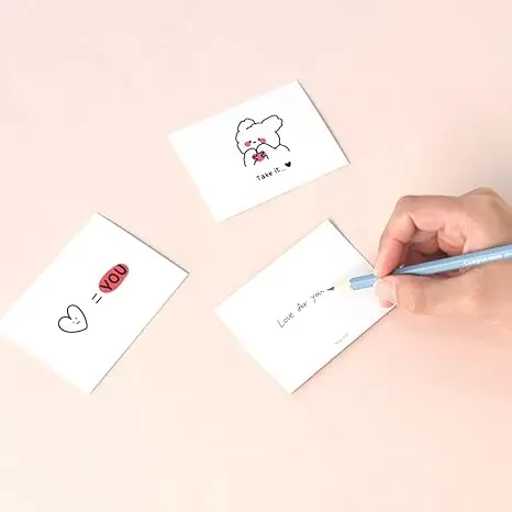 Mini Postcards Exquisite Designs Ideal for Collectors & Gifting High-Quality Materials and Fine Details for Lovers