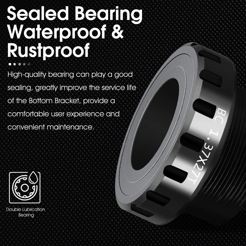 WEST BIKING Mountain Cycling BB Hollow Bottom Bracket 68-73mm Accessories Tool Bike Set Cycling Waterproof Crank Set Axis Parts