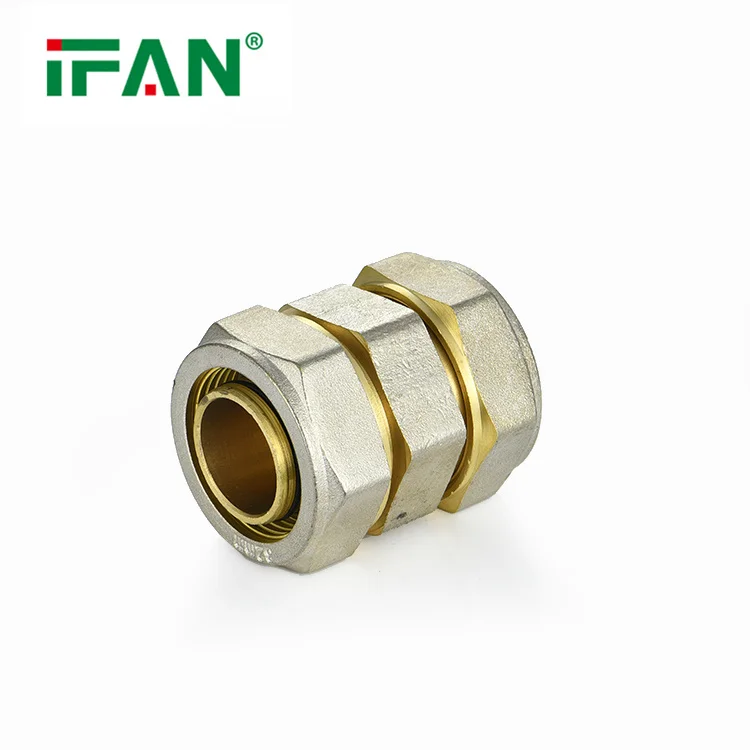 IFAN Manufacturer Brass PEX Compression Fittings Customizable Fittings PEX 16-32MM Socket PEX Pipe Fittings