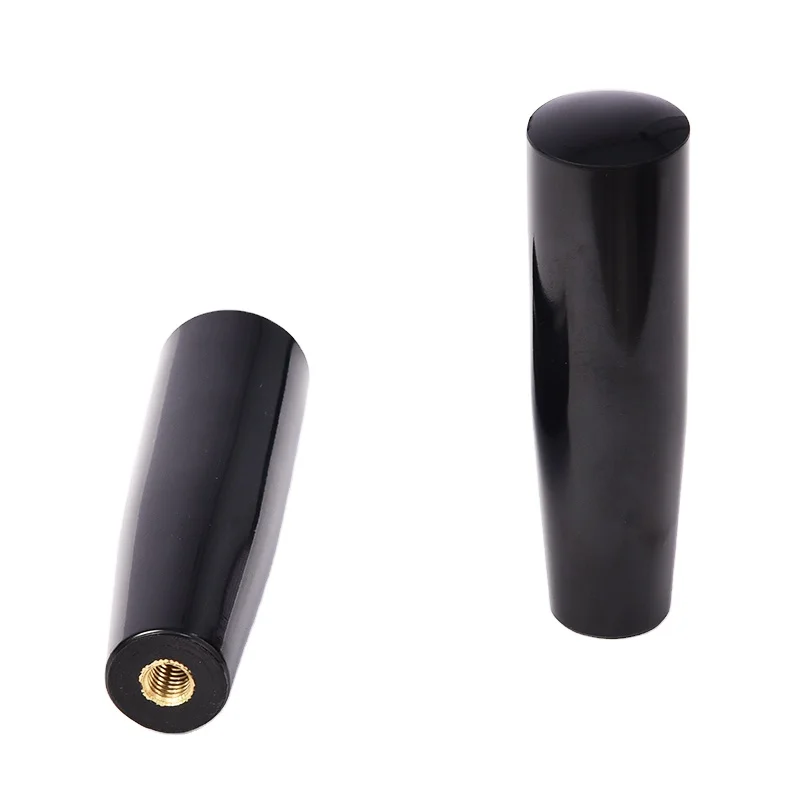 Black color bakelite  Long Tapered Knob Brass Tapered plastic grab Handle cover