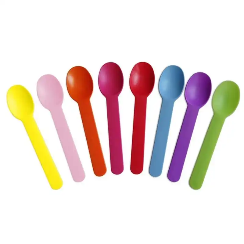 On Sale Direct Factory Small Plastic Beauty Color Ice cream,Yogurt Spoon