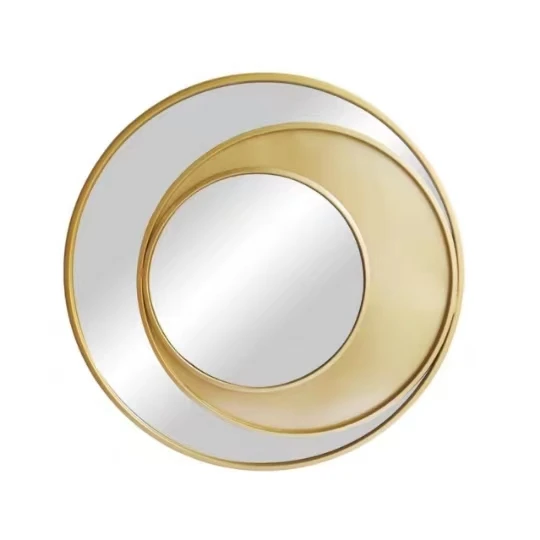 Gold Mirror Narrow Elegant Hallway Metal Wooden Modern Side Console Table