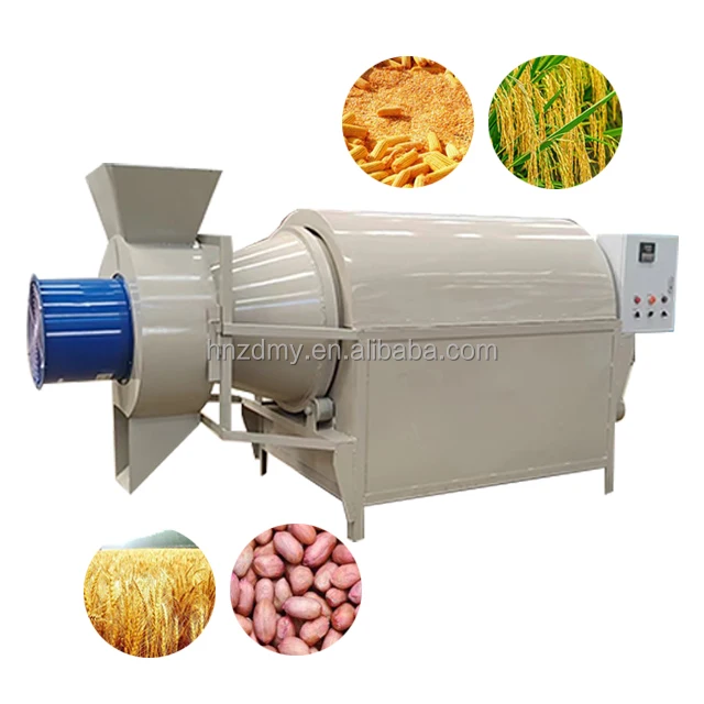 Factory direct sales rotary drum Grain dryer dryer, efficient continuous rotary drum dryer
