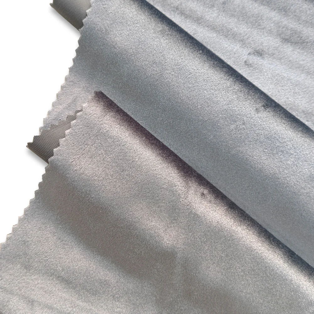 Hot Pink Veet Fabric Crushed and Aqua Floral Jacquard with Glitter Knitted Technique for Upholstery and Sofa Covers