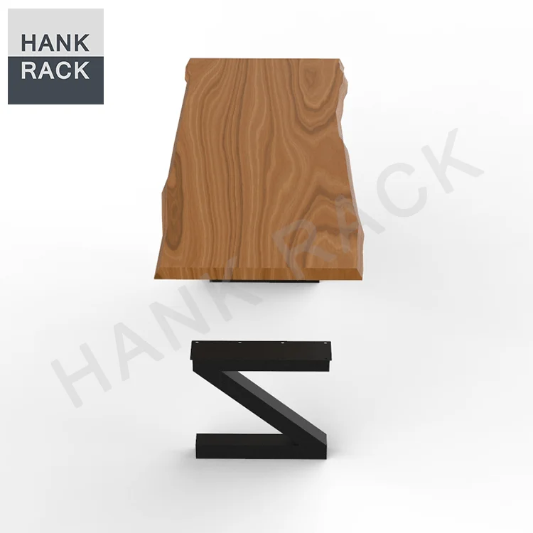 China manufacturer metal bench coffee table legs steel furniture legs Z Shape Table Legs