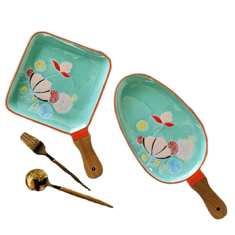 
Factory Top Quality Creative Ceramic Home Dish fish Plates sets 15 inch Luxury restaurant dishes 