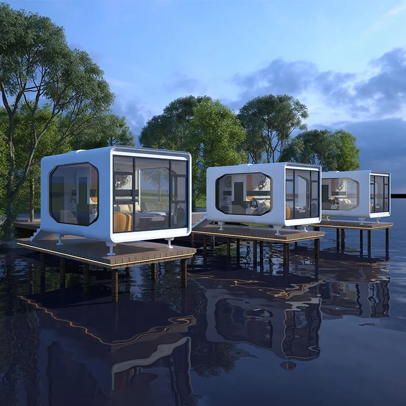 Factory custom 1100X330X320cm capsule bed room hotel cabin modular space house capsule complete units top selling