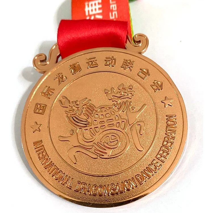 Custom own logo bronze plated sport military party award medal /metal medallion