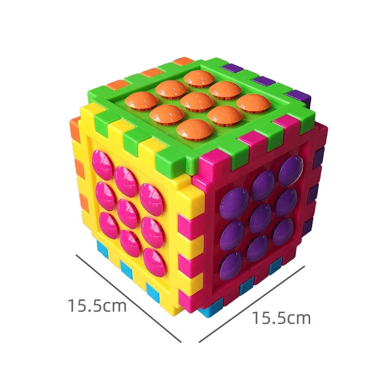 Colorful Variety Assembly Mushroom Nails Creative 3d Puzzles Flapper Board Mosaic Button Board Toy