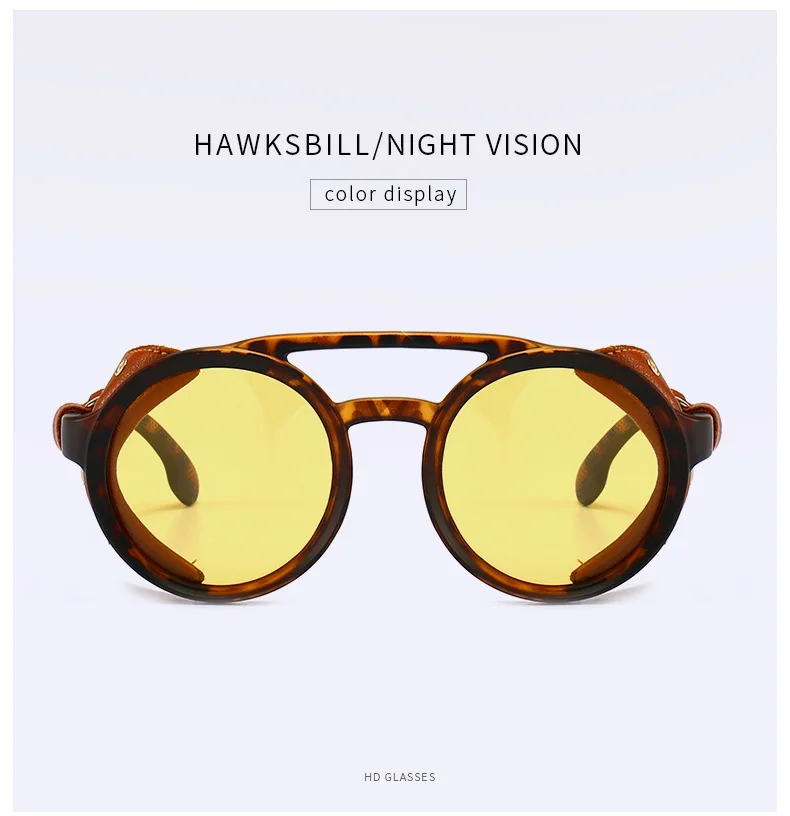 China sunglass manufacturers Steampunk Retro Fashion sunglasses Newest women men Polarized Sunglasses for Night Driving
