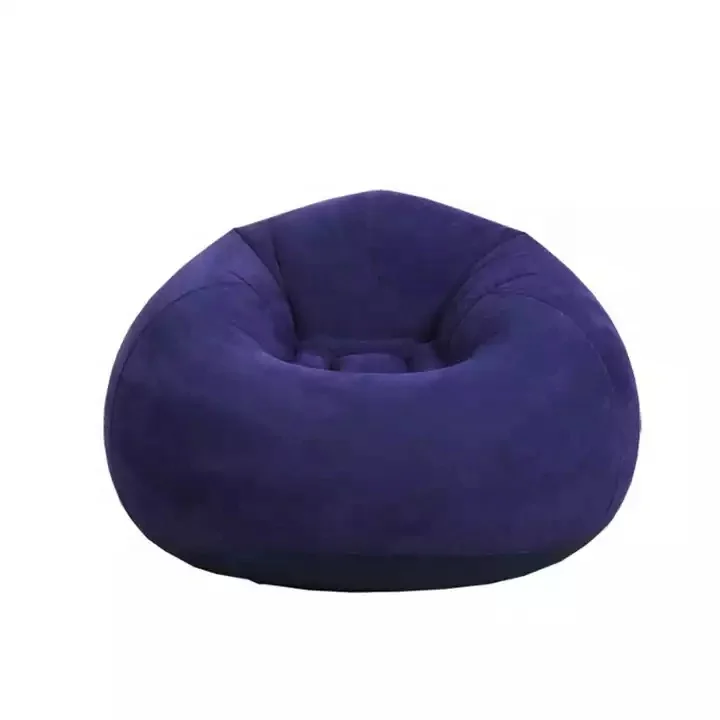 Hot selling living room lazy sofa bed inflatable sofa chair PVC recliner seat beanbag chair