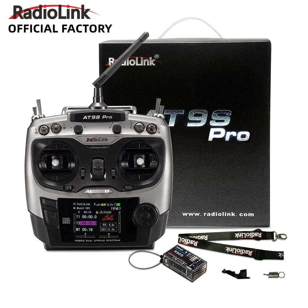 Radiolink AT9S Pro 10/12  Channels 2.4GHz RC Radio Transmitter For Sailboat Fishing Boat Agricultural Boat RC Toy