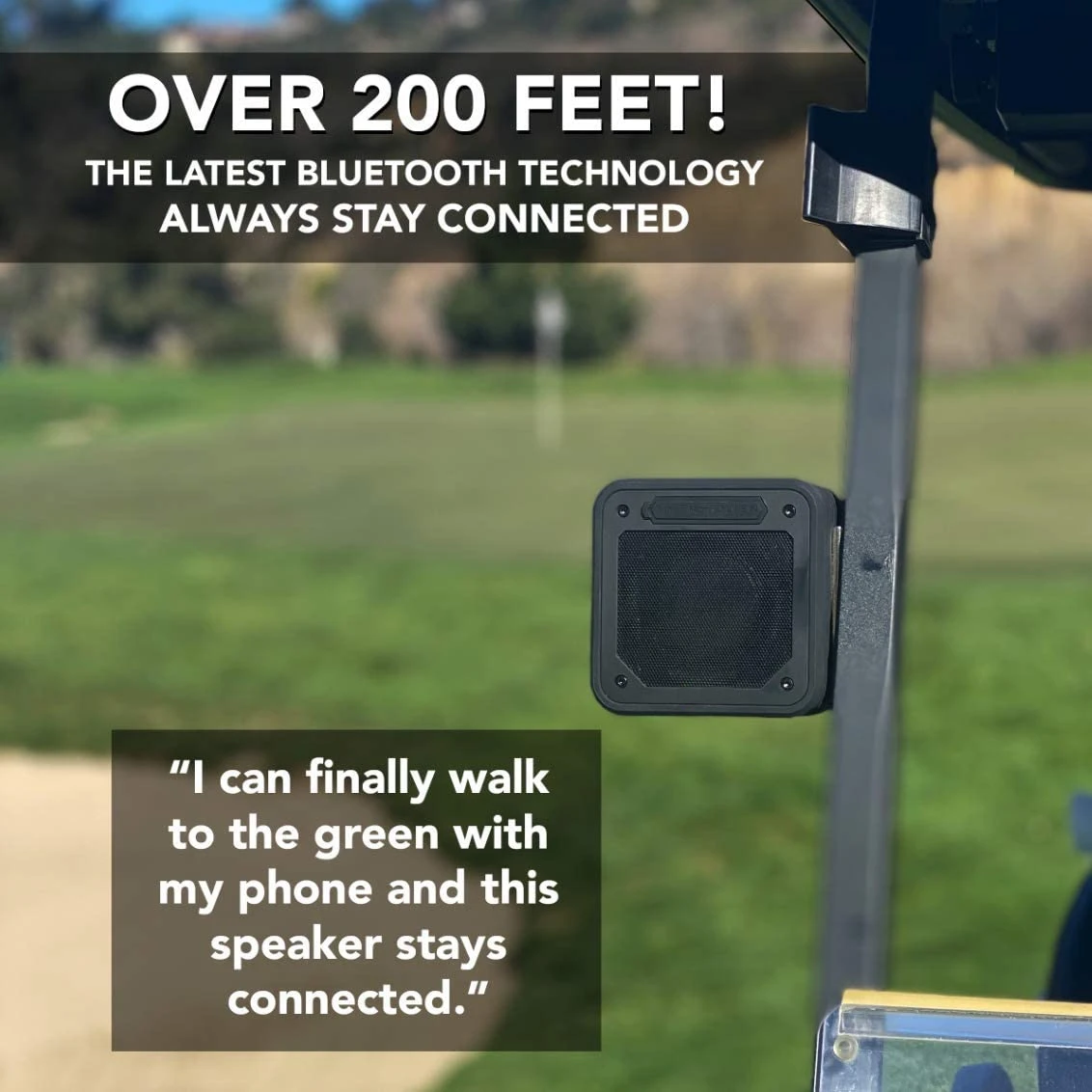 Golf Blue tooth Speaker with Magnetic Mount Waterproof wireless Sound System  Magnetic Blue tooth Speaker