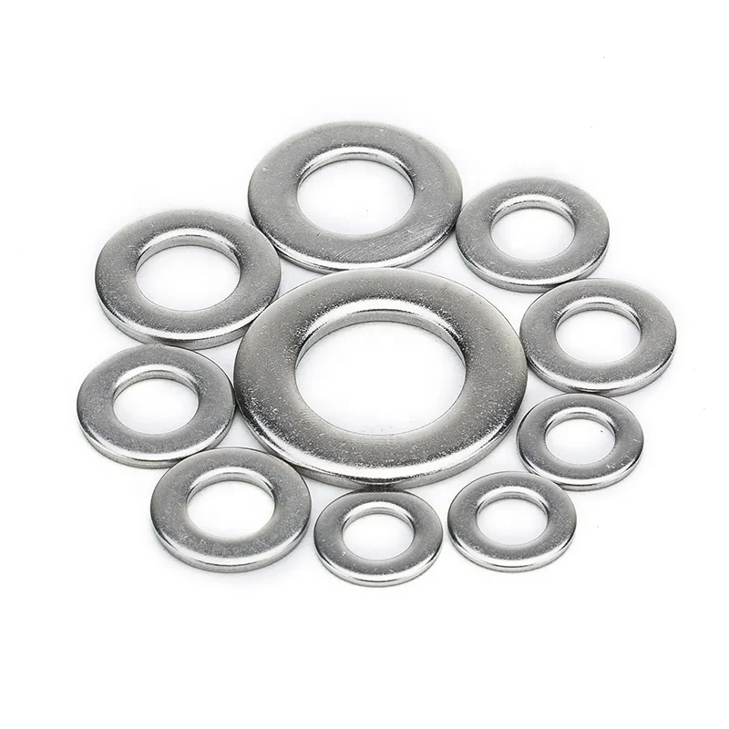 
High Quality Stainless Steel Flat Washer SUS304 Flat Gasket M1.6 M2 M2.5 M3 M4 M5 M6 