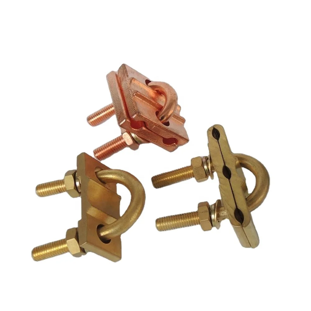 Rod to Tape Ground Rod Clamp U Bolt Grounding Clamp for Earthing