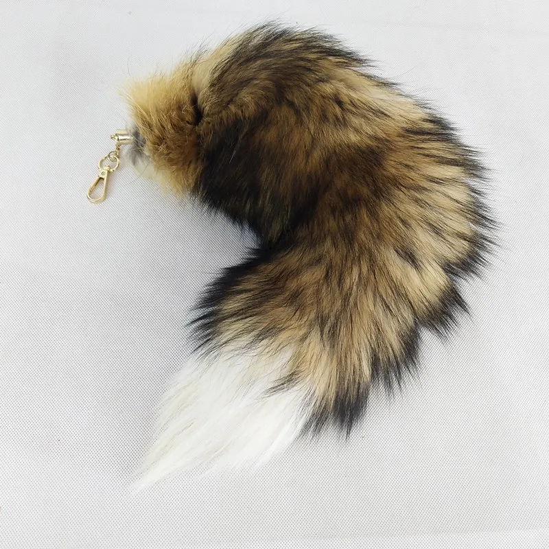 Factory Price 40cm Fox Tail Fox Tail High Quality Real Natural Fox Fur Tail