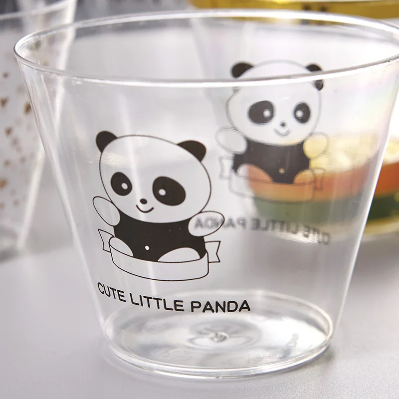 260ML Large Volume Disposable Plastic Desert Cups High Quality Food Grade Transparent PS Jelly Cup for Ice Cream