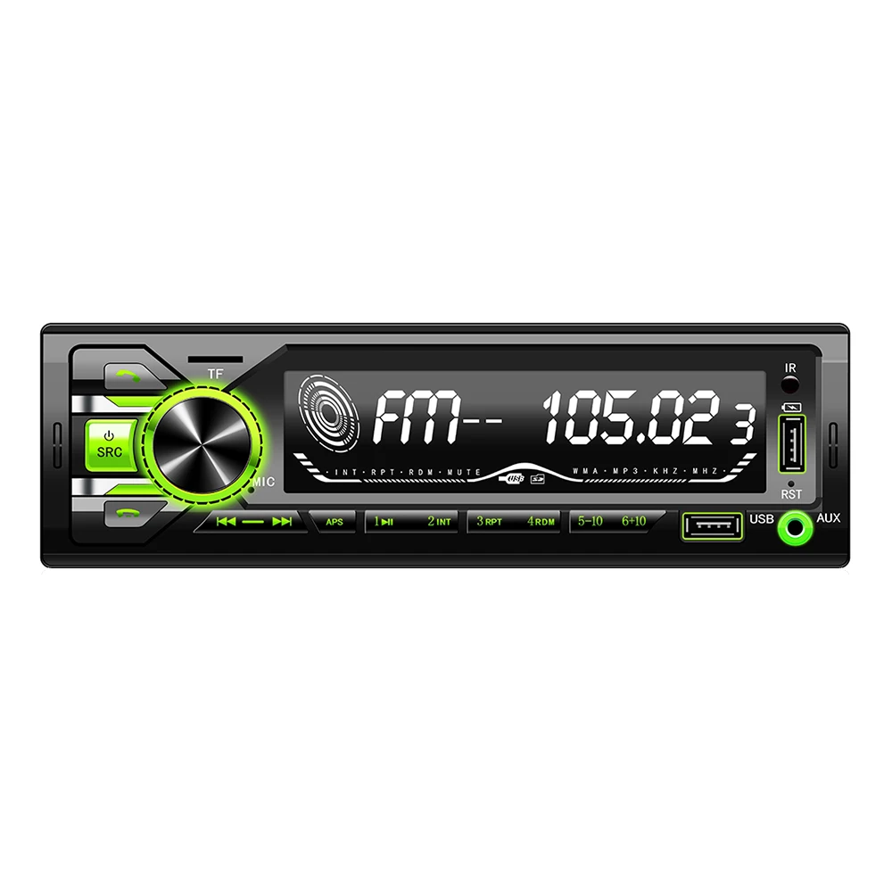 Hot Selling Universal Car Radio 1 Din Colorful Stereo Aux-in Fm Receiver Sd Display For  Car Mp3 Player