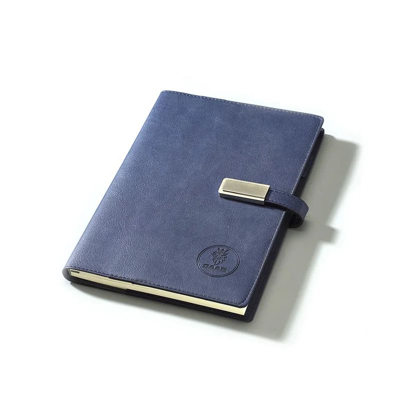 
Gifts built-in pen set planner a5 6 ring smart adapter usb memory charging pu leather designs diary power bank notebook binder 