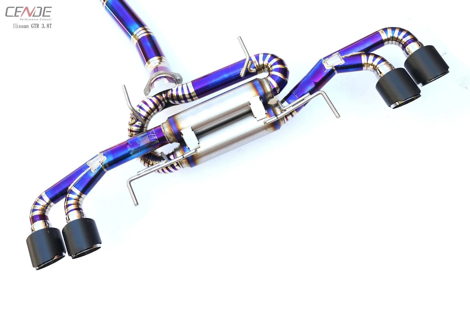 CENDE New Design Titaniem Y Pipe + Catback Exhaust Straight Pipe for Nissan GTR