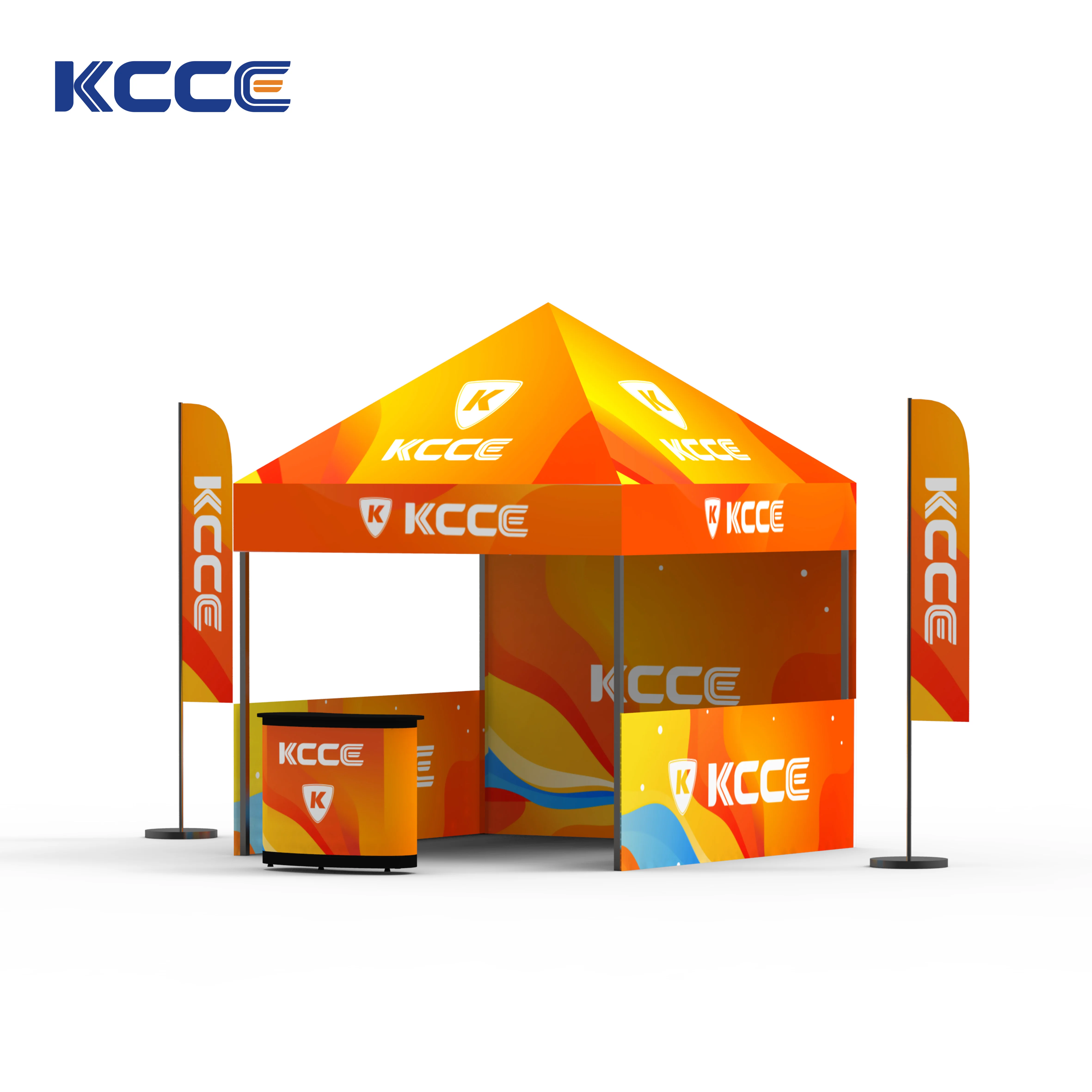 Custom Business Outdoor Exhibition Trade Show Canopy Tent 3X3 Pop Up Folding Tente De Foire Commerciale Advertising Event Tent