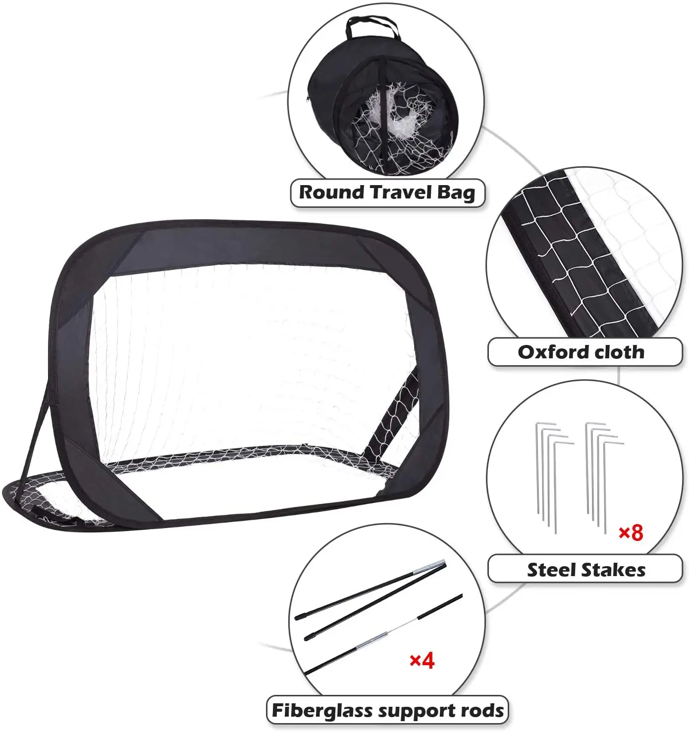 Small Child Soccer Goal for KidsToddler Portable Football Goals Pop Up Soccer Goal Nets Set for Backyard Outdoors Training Sport