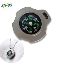 JXT High Sensitivity EDC Compass Mechanical Instrument Titanium Compass for Outdoor Hiking