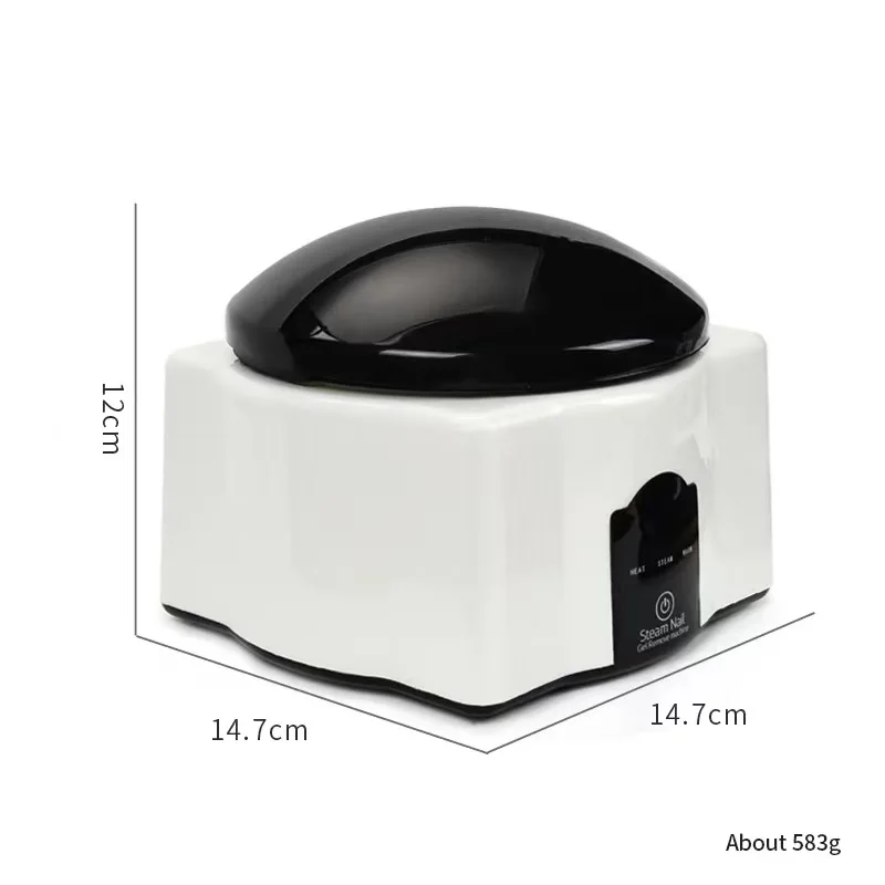 BIN Hot black Steam Off Gel Removal Machine 36W Electric Nail Gel Polish Remover Steamer Nail