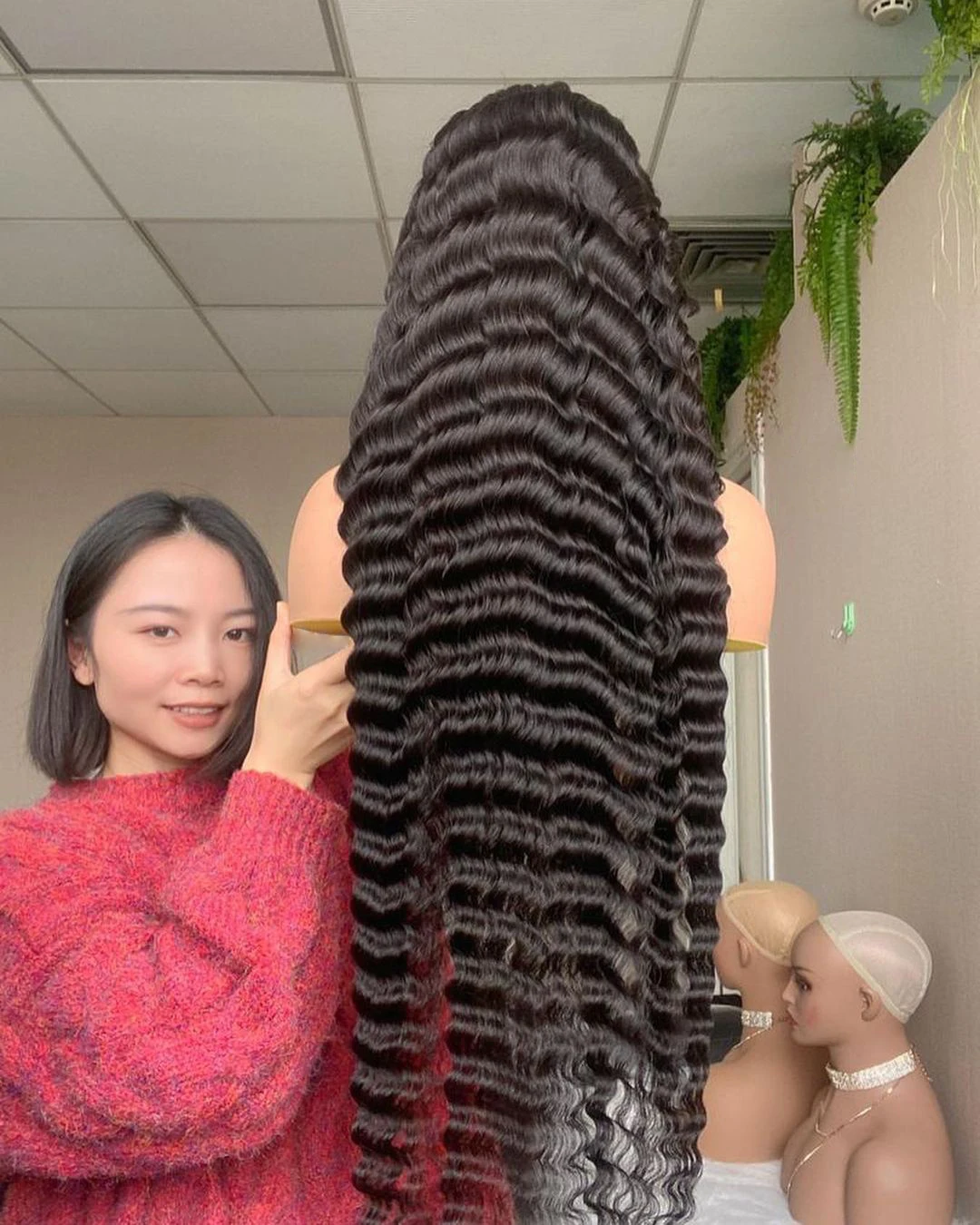 30inch  Deep Wave Transparent HD 13*4 13*6 360 Full Lace Front Wigs , glueless virgin brazilian pre pluck lace human hair wigs